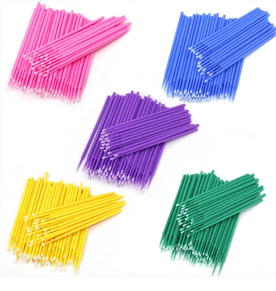 Eyelash Extension Vendor - 100Pcs/bag Disposable Eyelash Brush Lash Removing