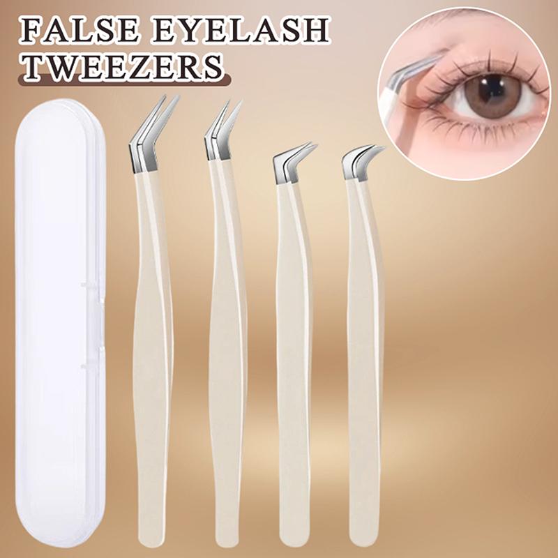 Eyelash Extension Home Service - False Eyelash Tweezers With Storage Case