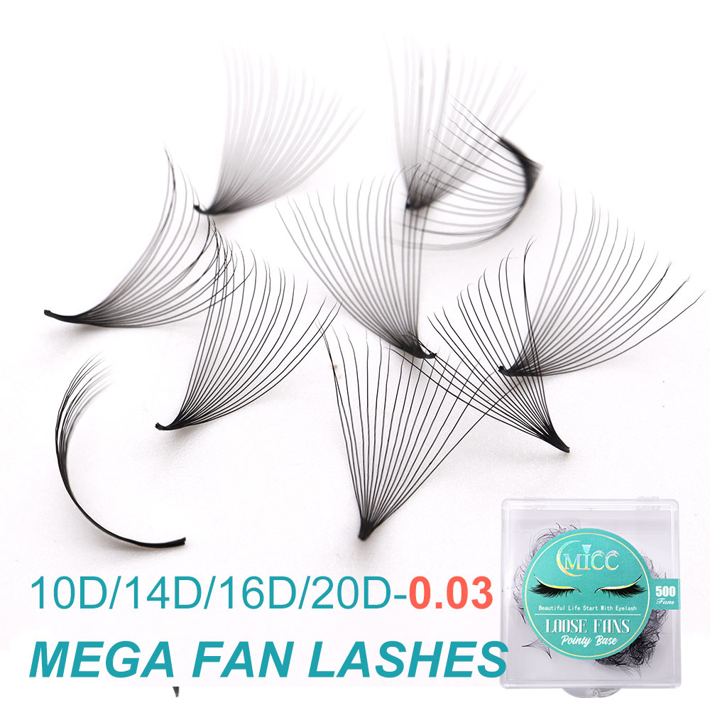 Eyelash Extension Mega Volume - 10D 20D 0.03 Thickness Pointy Base