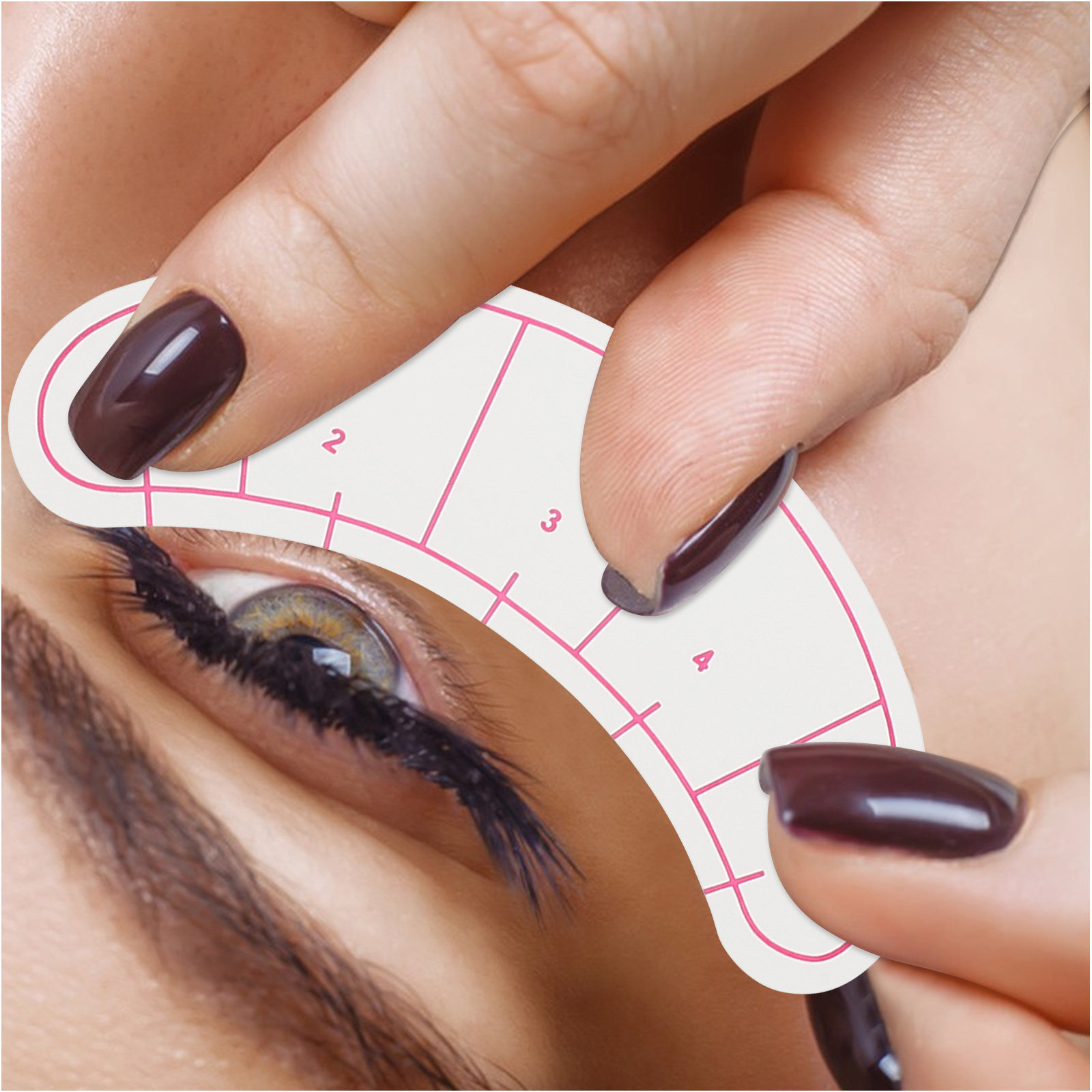 Lash Mapping Sticker - 10Sheets Eyelash Pad Isolation Paper Dual