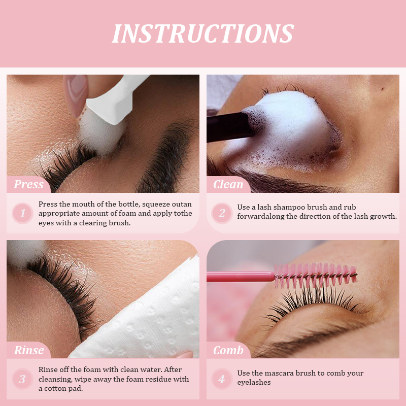 NATUAHANA 60ml Lash Shampoo Fo - Eyelash Extension No 9 recension och pris
