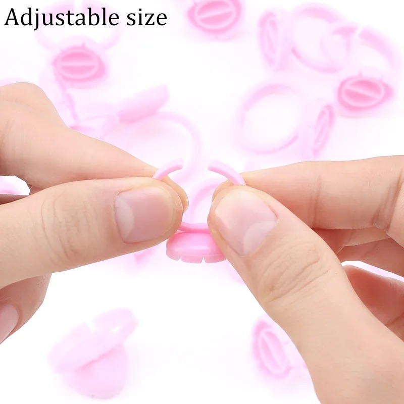 100 Pcs Disposable Eyelash Glu - Eyelash Extension Examples recension och pris