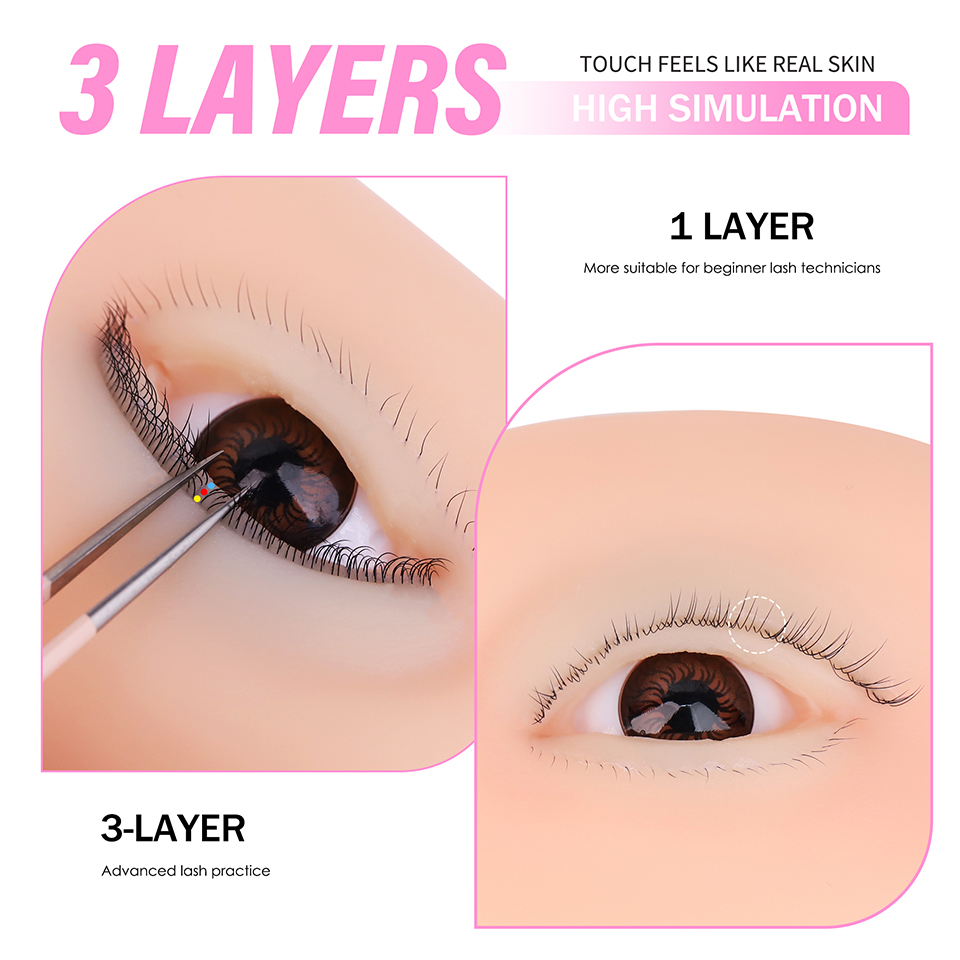 3 Layers Lashes Reusable Manne - Eyelash Extension Model recension och pris