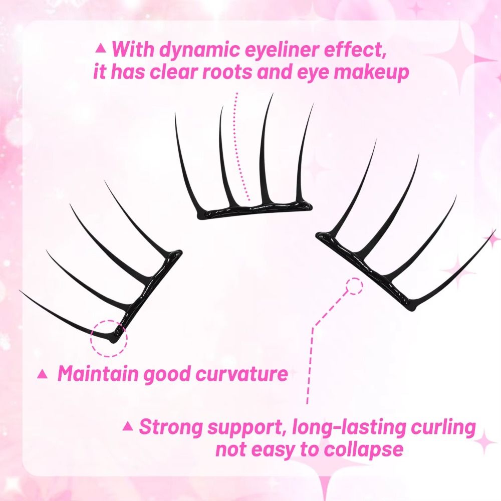 24 Rows 8-13mm Length False Ey - Eyelash Extension No 8 recension och pris
