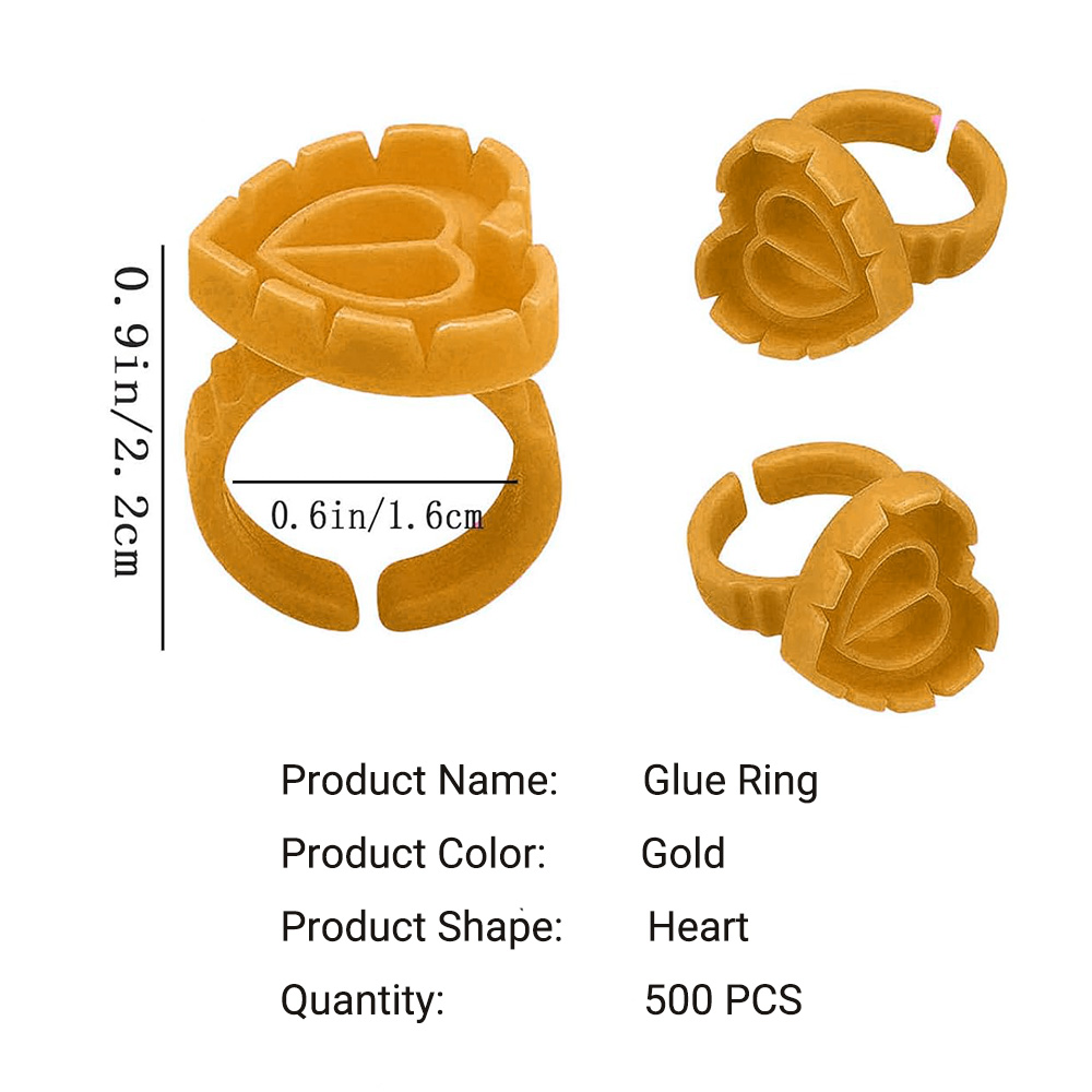 500PCS Glue Rings for Lash Ext - Eyelash Extension Examples recension och pris