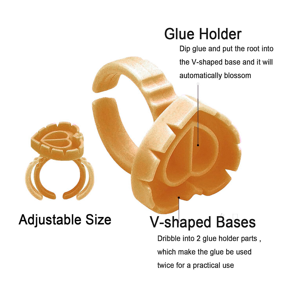 500PCS Glue Rings for Lash Ext - Eyelash Extension Examples recension och pris