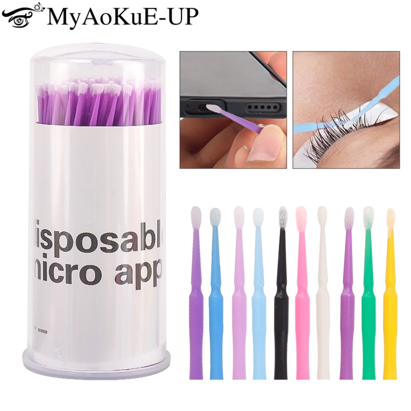 100pcs Disposable Eyelash Brus - Eyelash Extension Vendor recension och pris