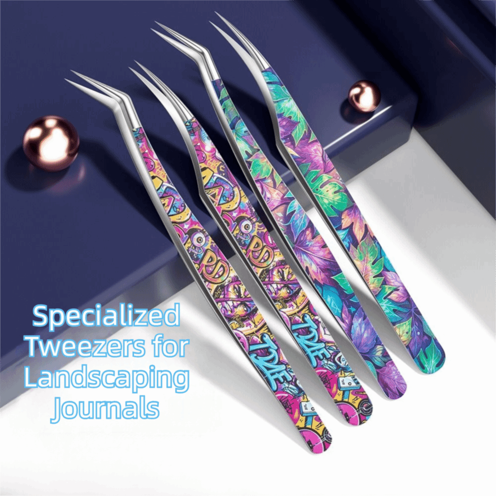 Metal Curved Stickers Tweezers - Lash Mapping Sticker recension och pris