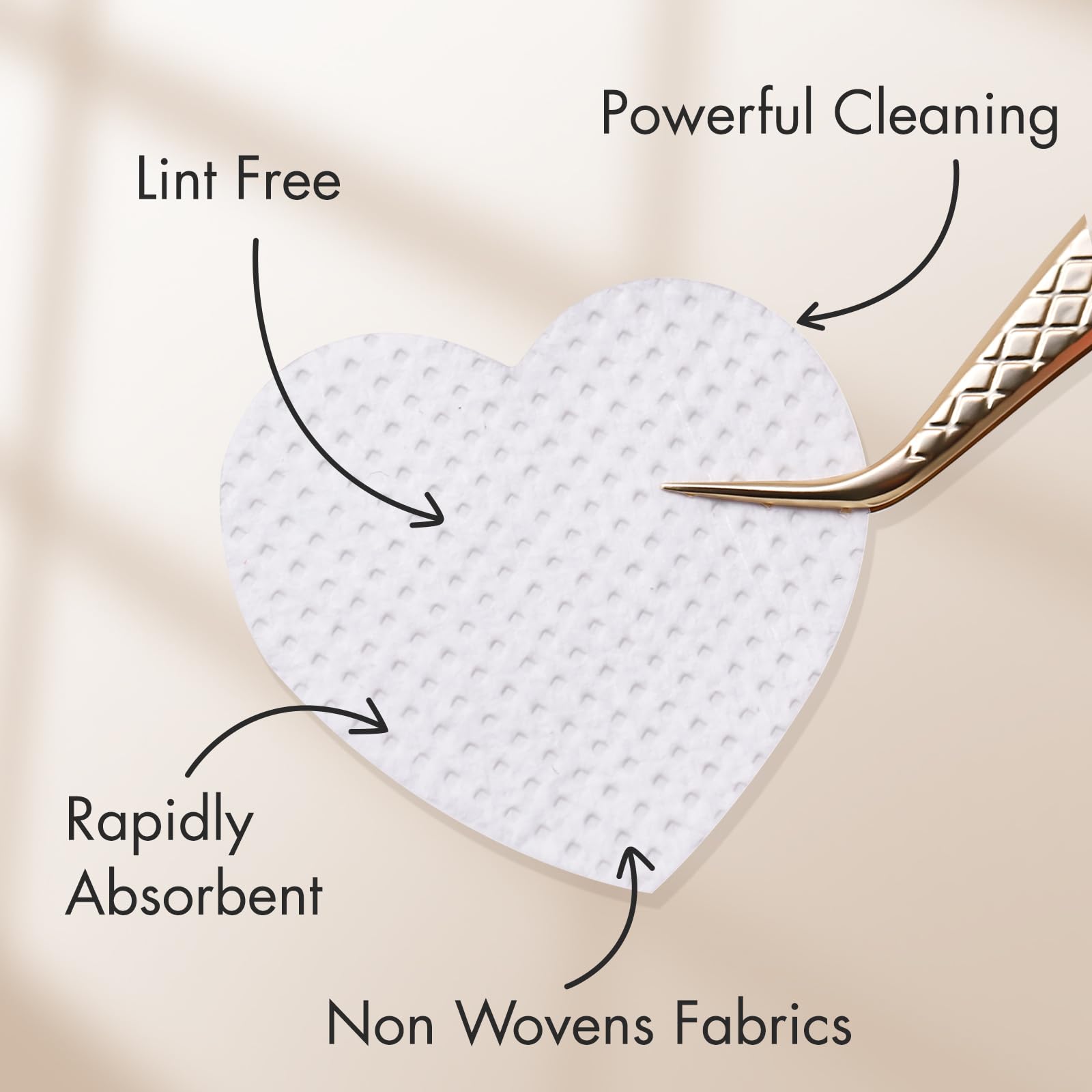 200Pcs Lint-Free Nail Wipes Ey - Eyelash Extension Home Service recension och pris
