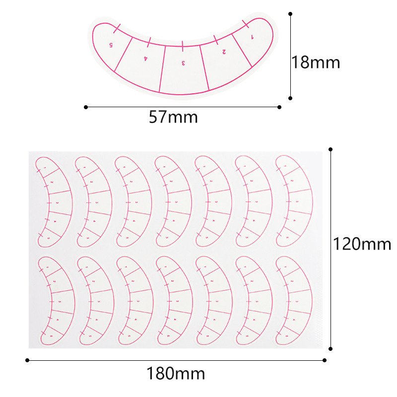 70 Pairs Eyelash Mapping Stick - Lash Mapping Sticker recension och pris