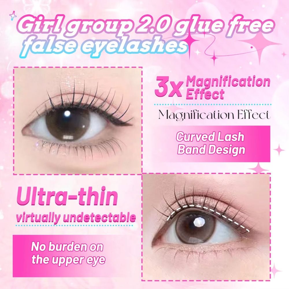24 Rows 8-13mm Length False Ey - Eyelash Extension No 8 recension och pris