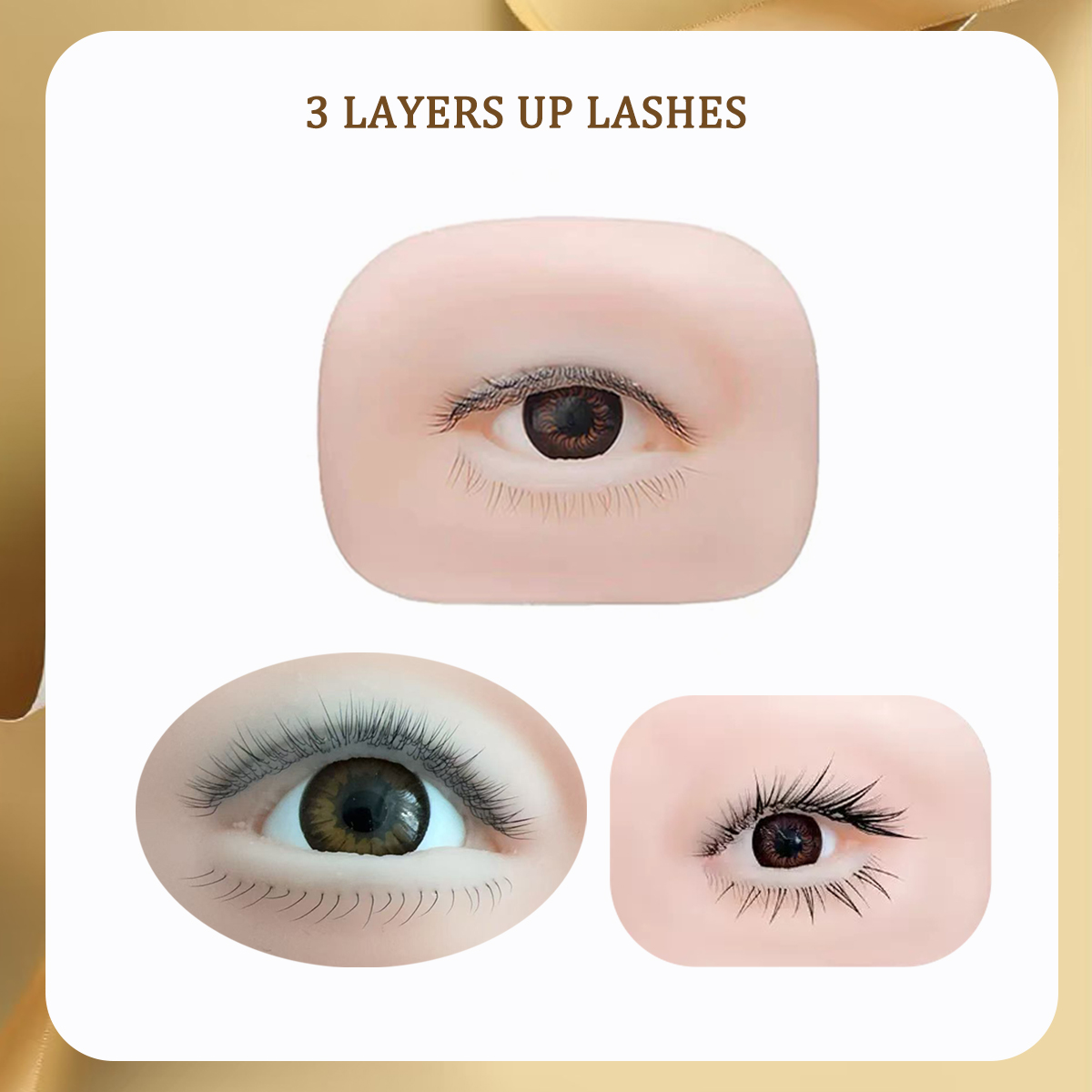 3D False Eyelash Mannequin Fla - Eyelash Extension Model recension och pris
