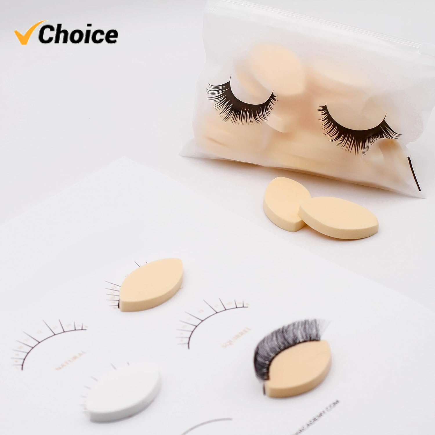 Beginner Lash Map Chart Wispy  - Lash Mapping Sticker recension och pris