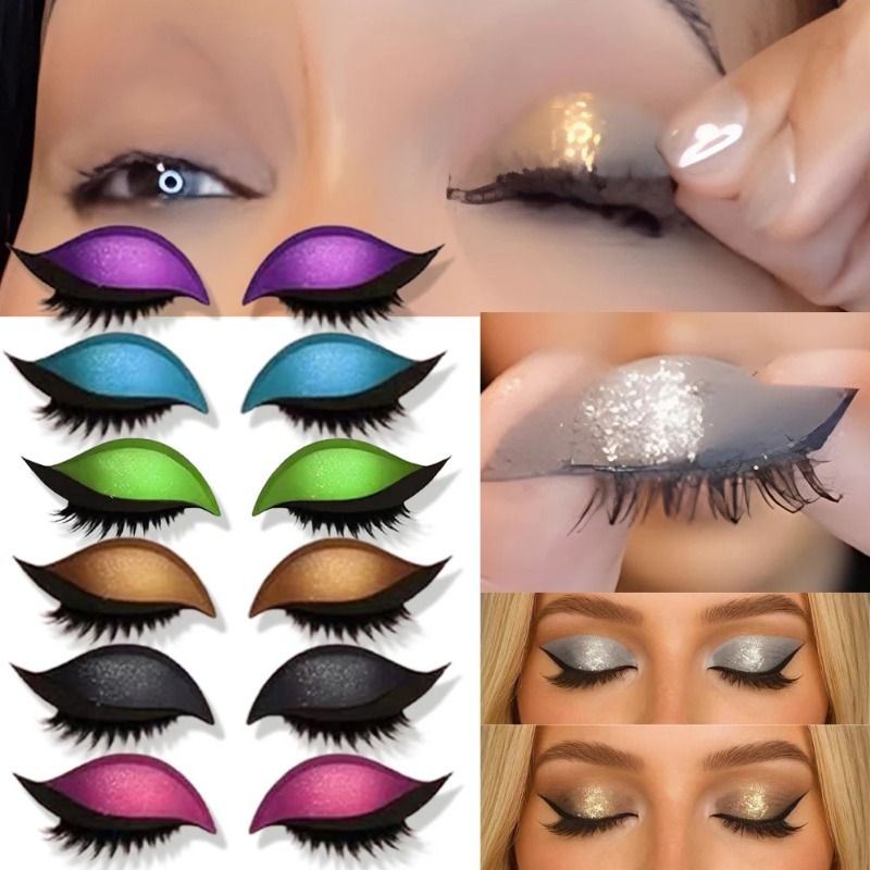 1/2 Pair Reusable Lazy Eye Sha - Lash Mapping Sticker recension och pris