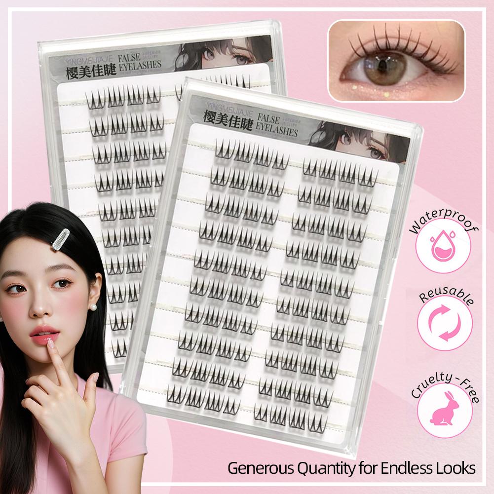 U Shape Glue-free False Eyelas - Eyelash Extension Examples recension och pris