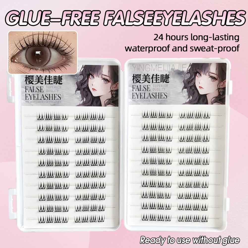 U Shape Glue-free False Eyelas - Eyelash Extension Examples recension och pris