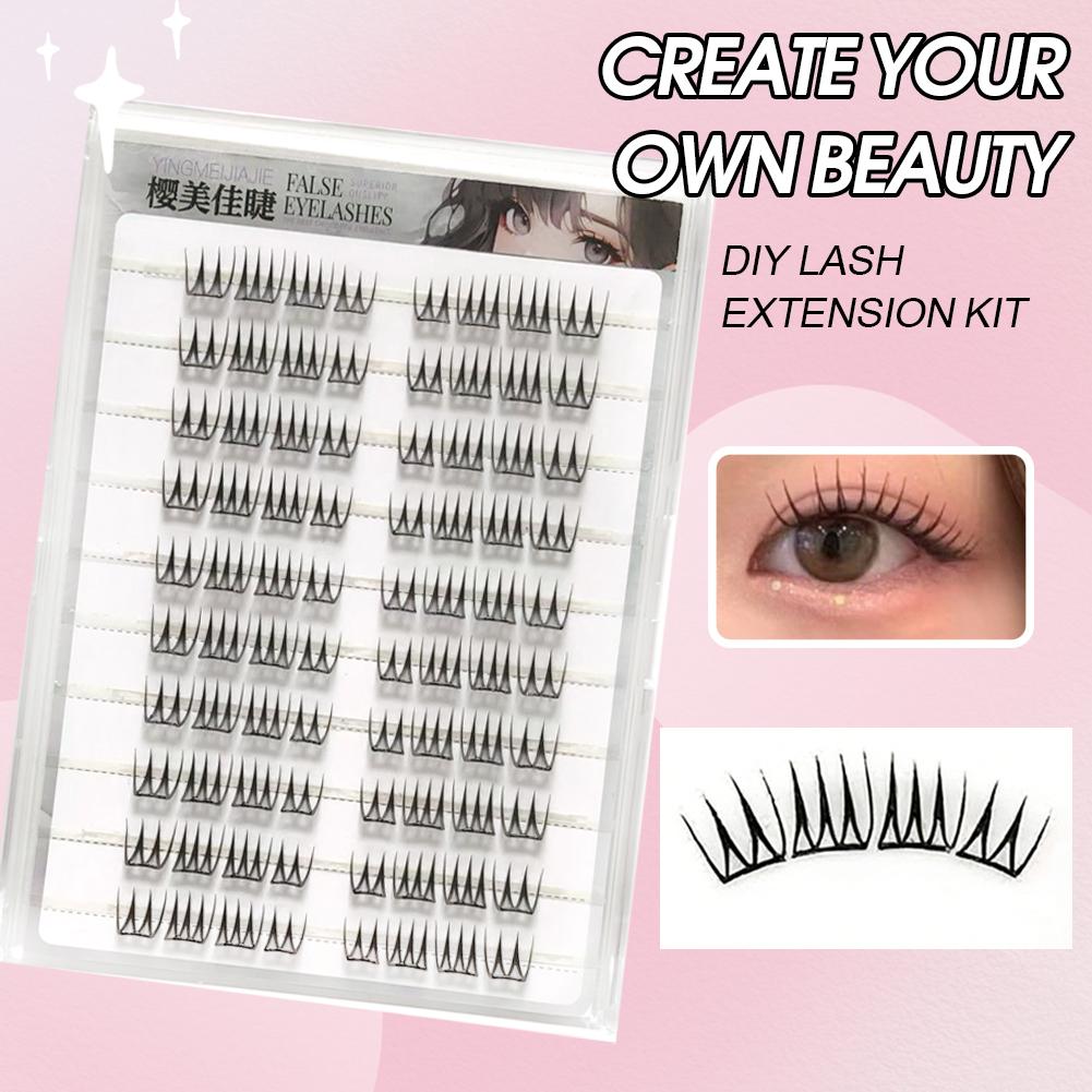 U Shape Glue-free False Eyelas - Eyelash Extension Examples recension och pris