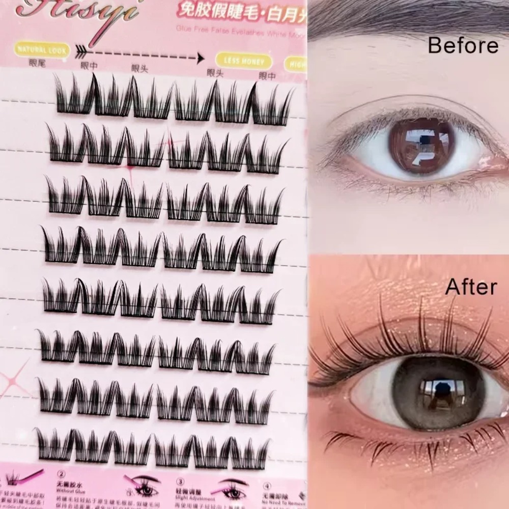 8 Rows Self-Adhesive False Eye - Eyelash Extension No 8 recension och pris