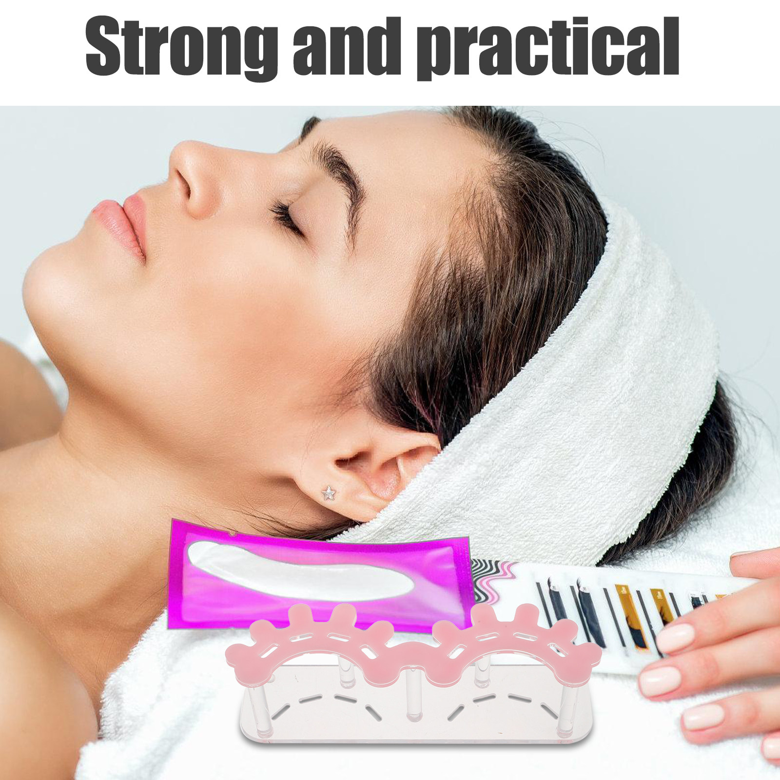 Acrylic Lash Tweezer Organizer - Eyelash Extension No 8 recension och pris