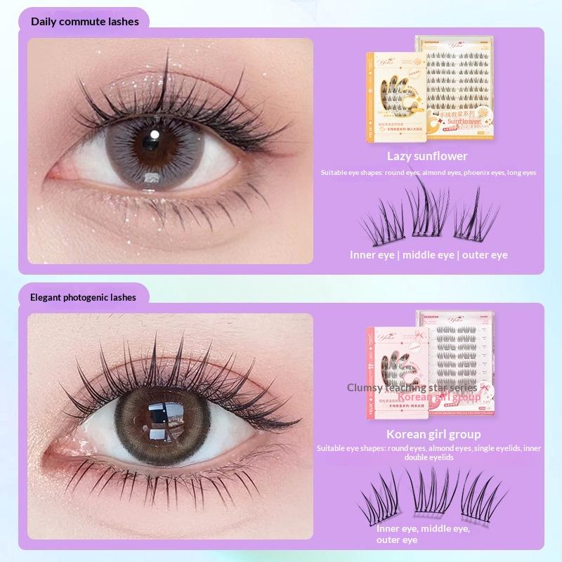 7 Rows Self-Adhesive Eyelashes - Eyelash Extension With Glue recension och pris