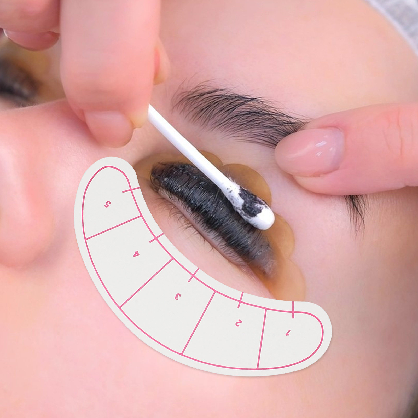 10Sheets Eyelash Pad Isolation - Lash Mapping Sticker recension och pris