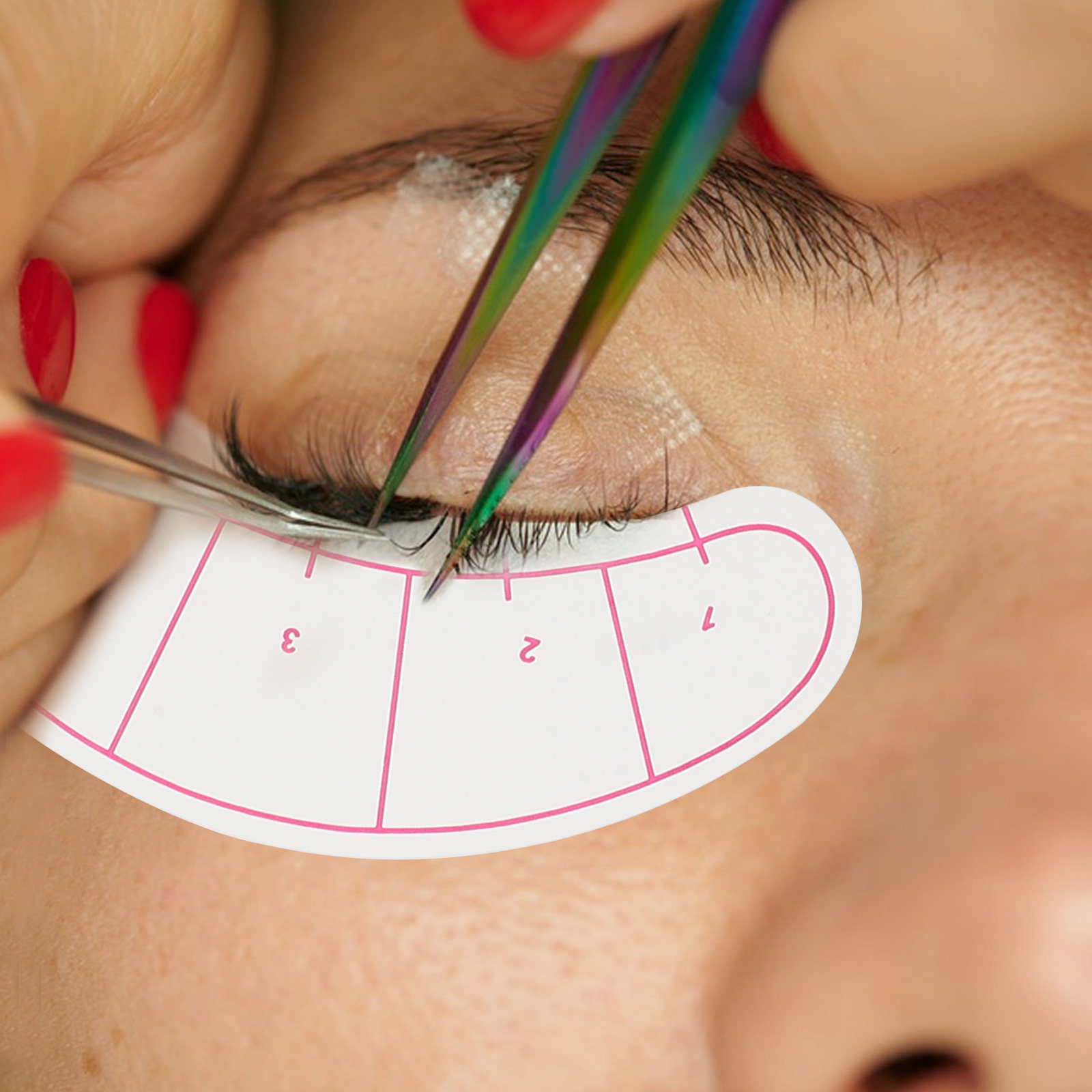 10Sheets Eyelash Pad Isolation - Lash Mapping Sticker recension och pris