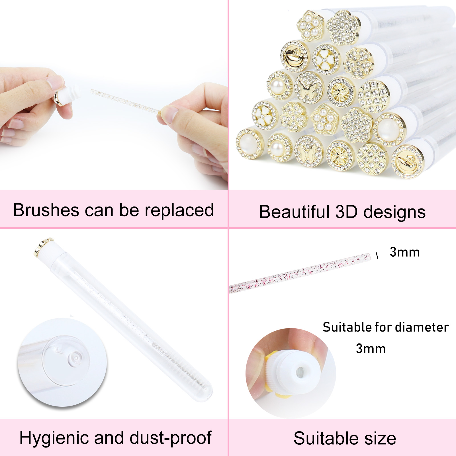 Mascara Wands Tube 30pcs Reusa - Eyelash Extension Vendor recension och pris