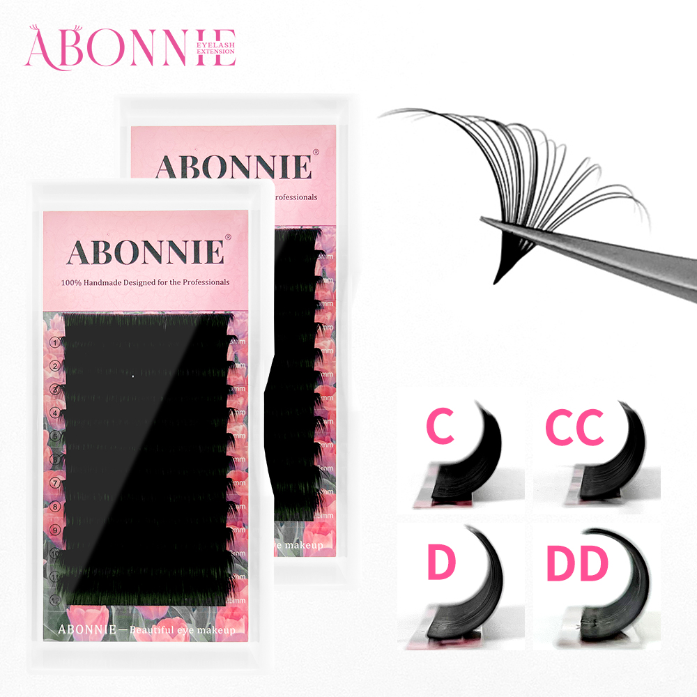 ABONNIE Matte Black Easy Fan L - Eyelash Extension Mega Volume recension och pris