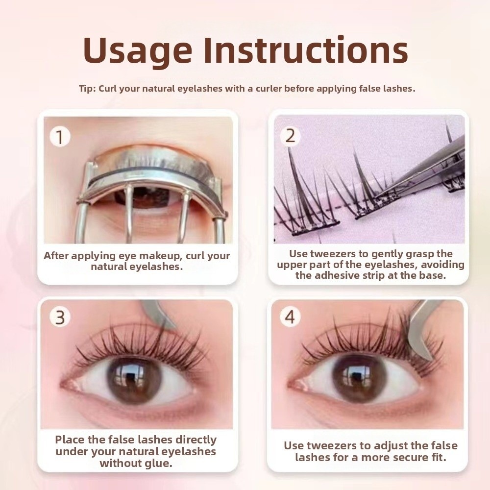 60 Clusters Black Self Adhesiv - Eyelash Extension No 8 recension och pris