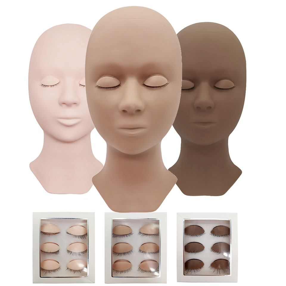 Silicone Head Training Mannequ - Eyelash Extension Model recension och pris