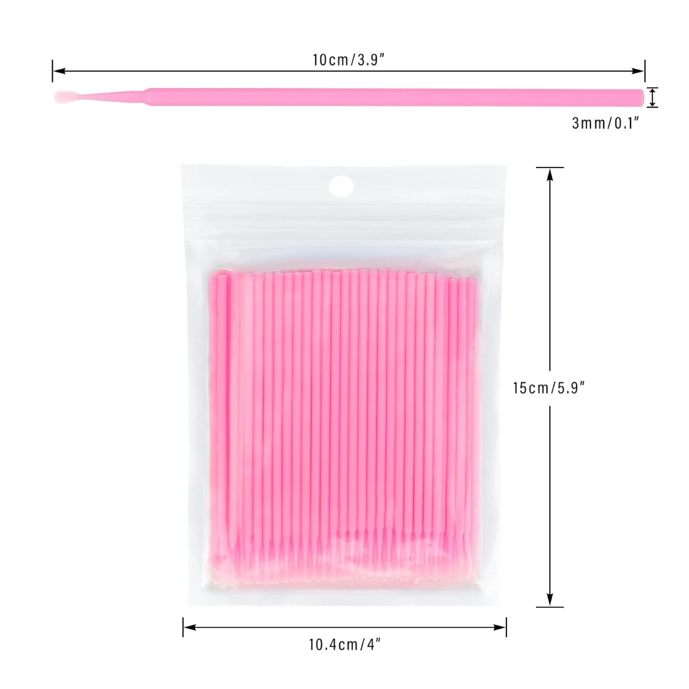 500PCS Disposable Micro Cotton - Eyelash Extension With Glue recension och pris