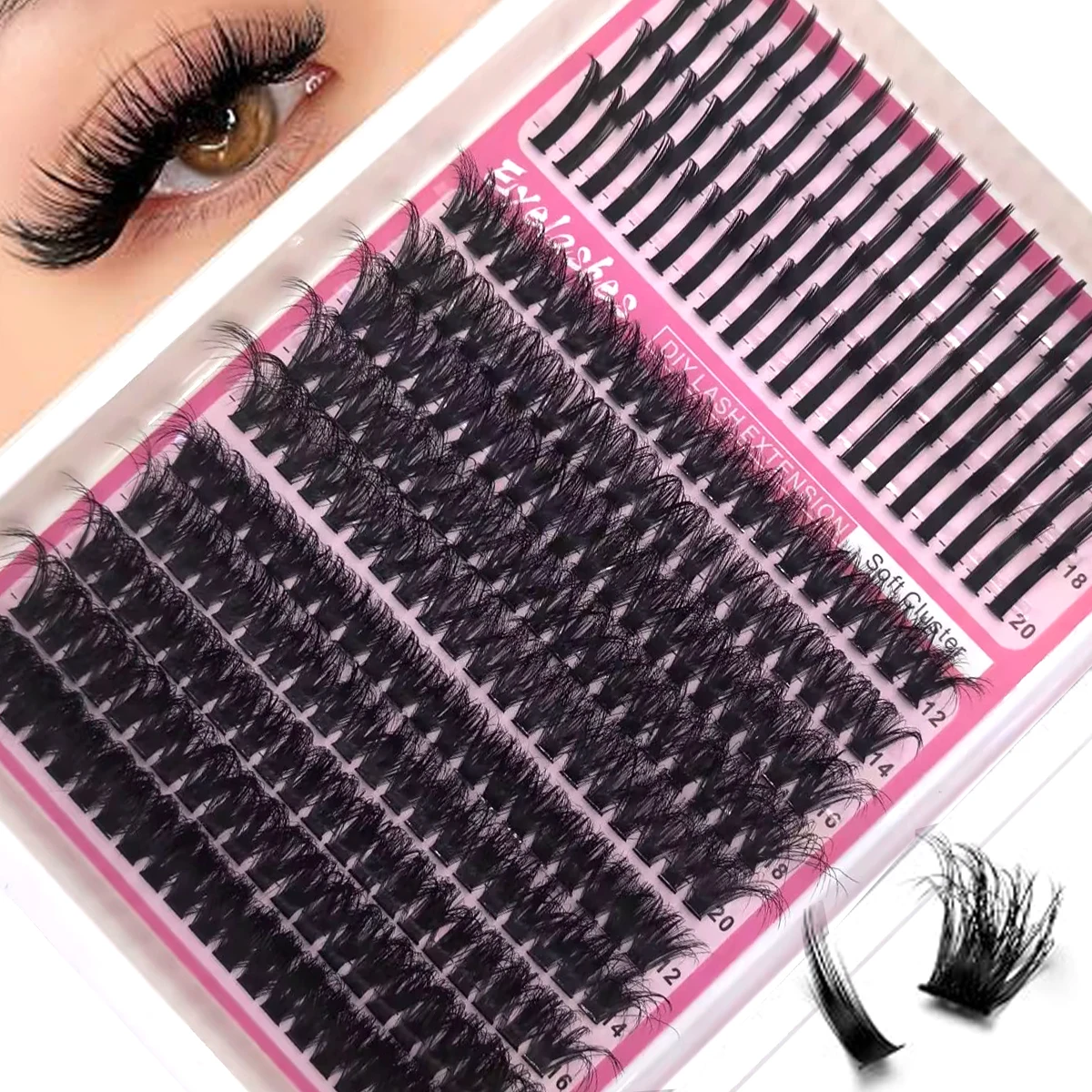 HBZGTLAD Spikes 60D-300D Reusa - Eyelash Extension Home Service recension och pris